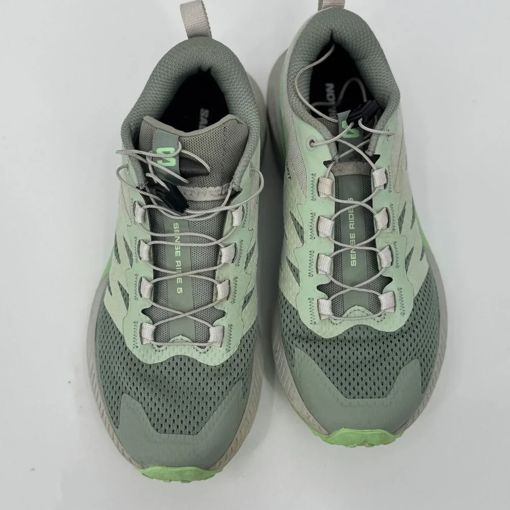 Salomon Women's Sense Ride 5 Trail Running Shoes Sage Green Size 6